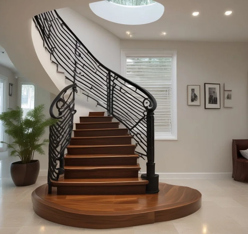 Curved Spiral Staircase Design
