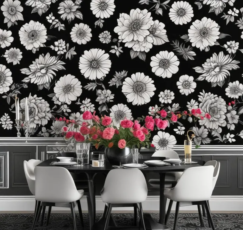 Delicate Floral Patterns for Your Elegant Dining Room

