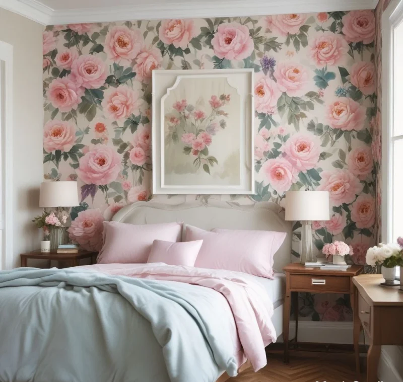 Delicate Pastel Blooms for Dreamy Walls
