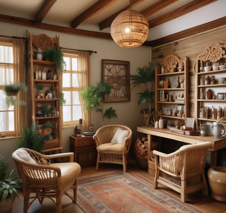 Design a Cozy Retreat with Bohemian Natural Elements
