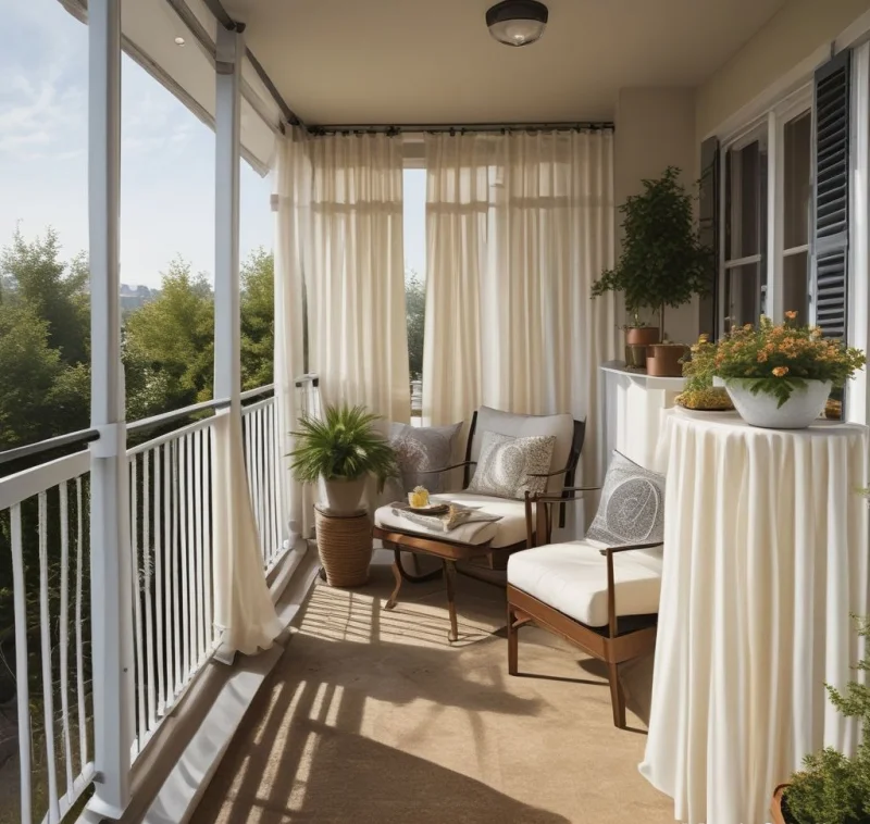 Design an Enclosed Retreat with Elegant Drapery