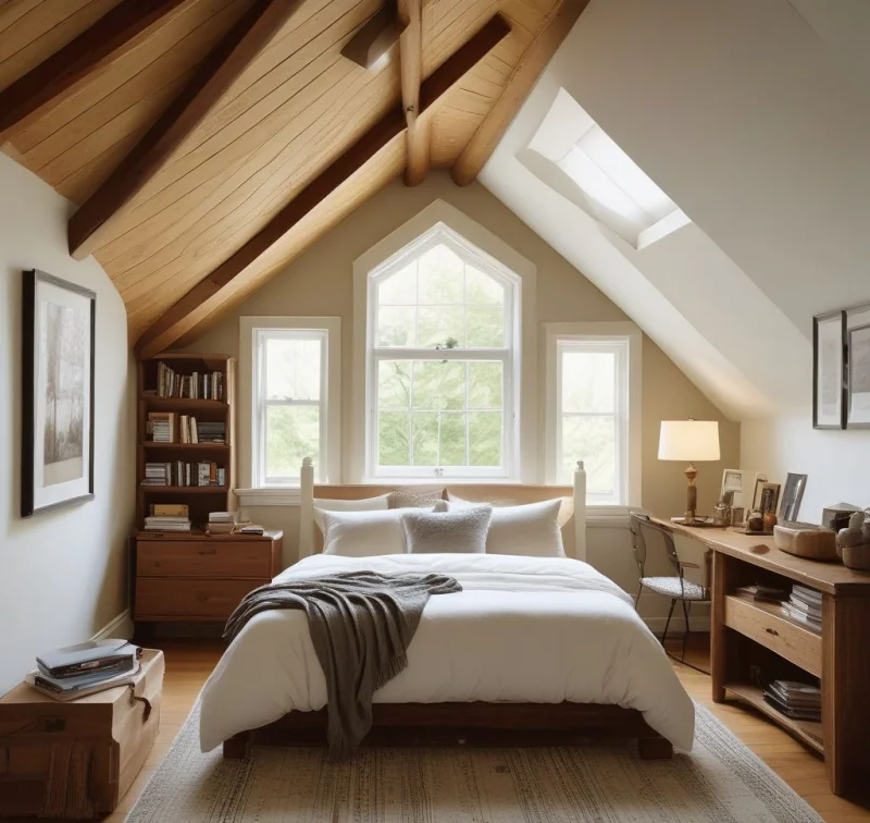 Designing a Warm Haven in Your Sloped-Ceiling Sanctuary
