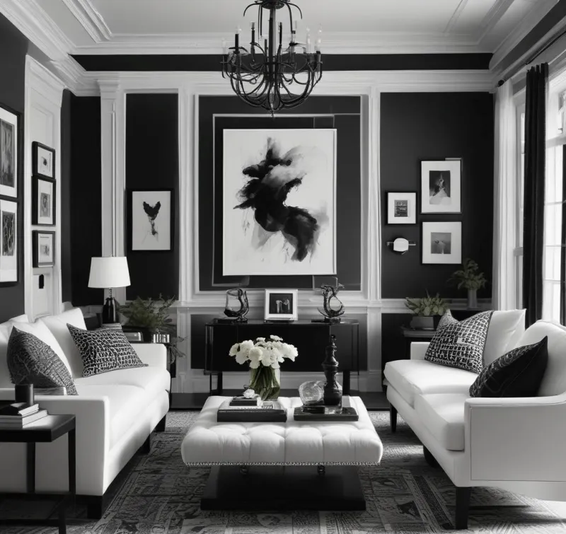 Dramatic Contrast With Monochrome Palette