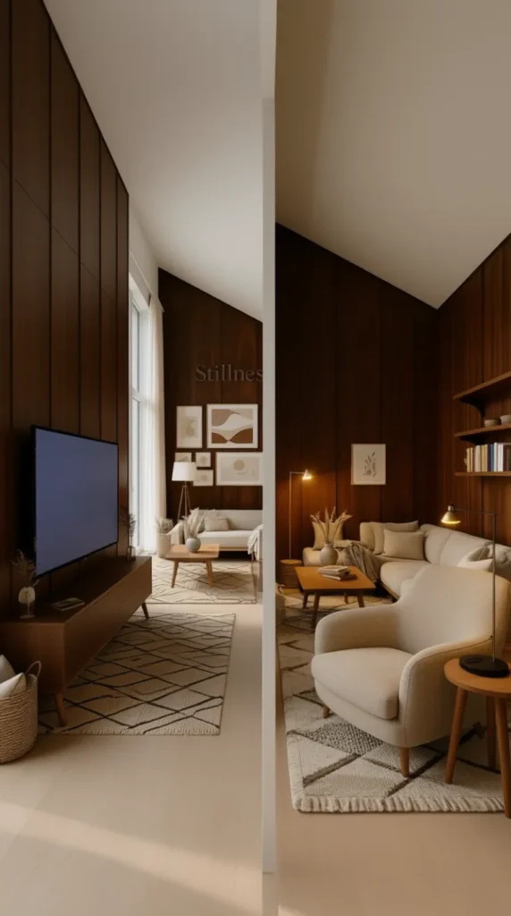 Dual-Purpose Entertainment And Reading Zone
