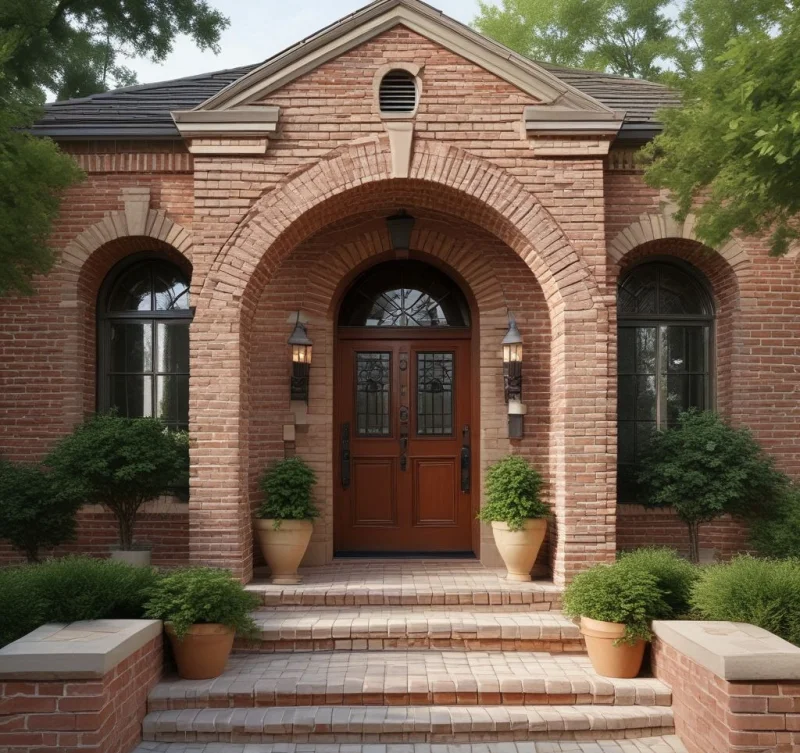 Elegant Brick Entrance Features for Welcoming Doorways