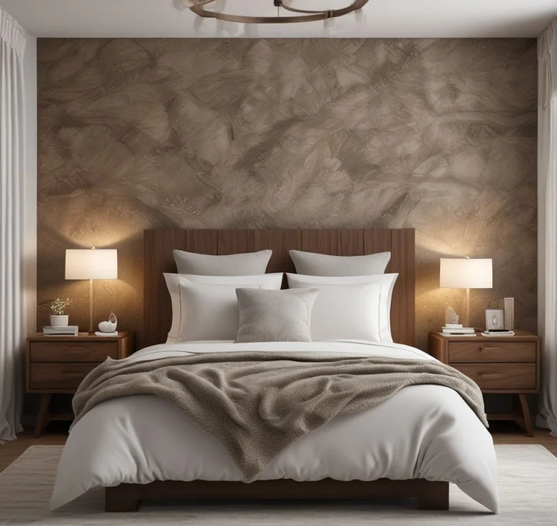 Embrace Comfort with Plush Fabrics and Earthy Touches
