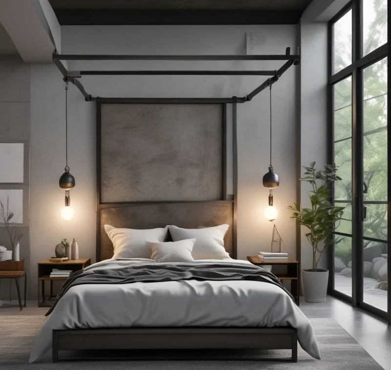 Embrace Industrial Style with Raw Metal Elements
