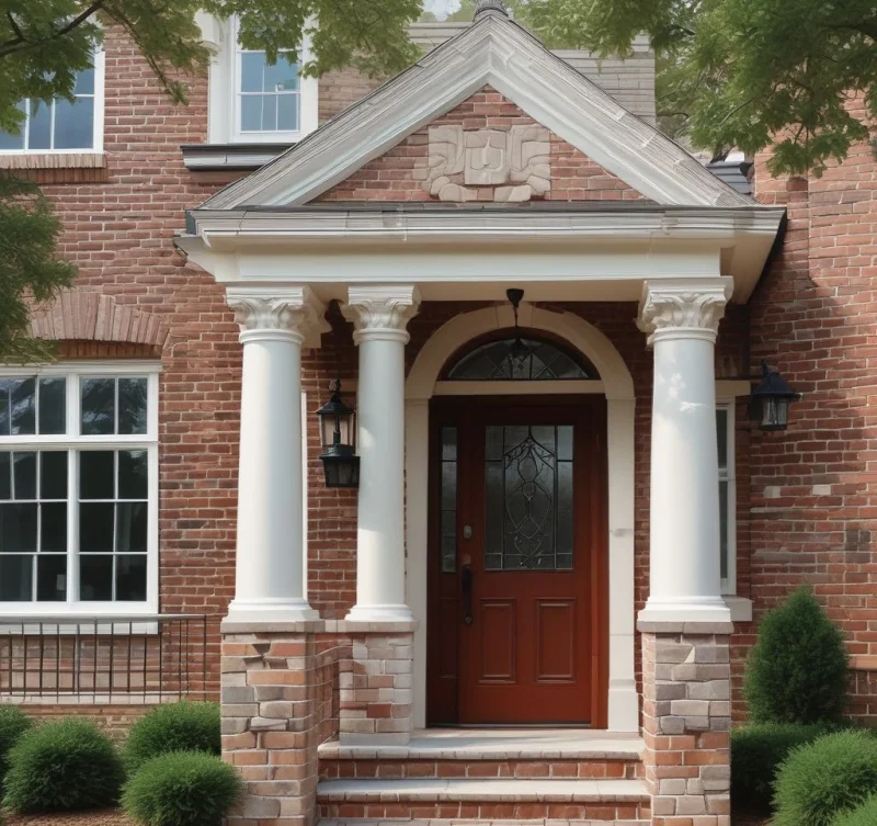 Enhancing Property Appeal with Classic Brick Porch Entrances