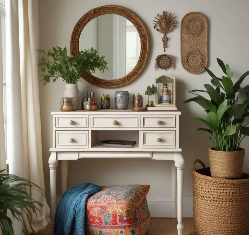 Free-Spirit Bohemian Beauty Nook
