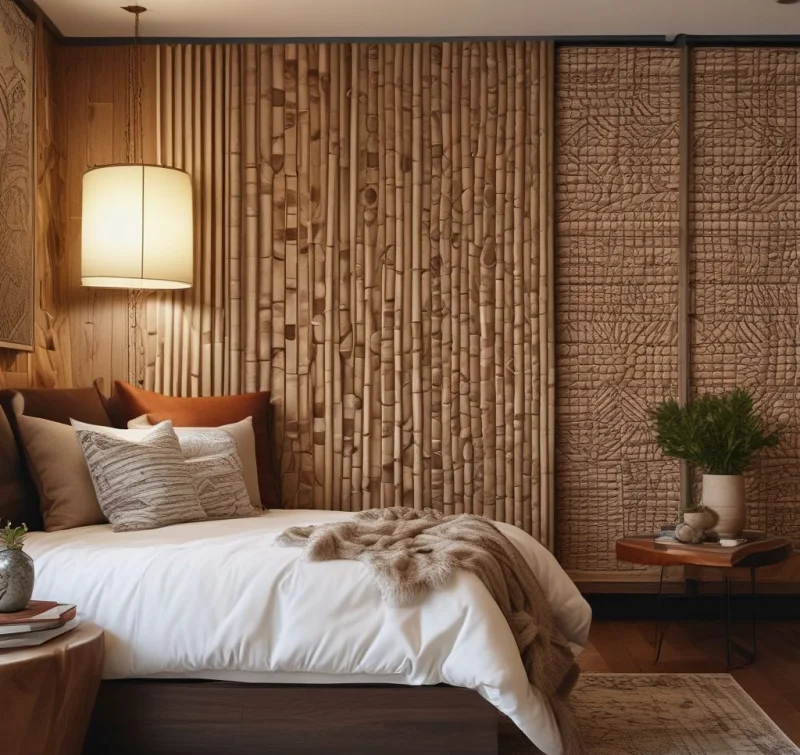 Free-Spirited Textured Accent Wall
