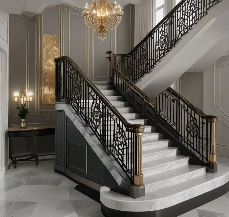 Glamorous Vintage Staircase Design

