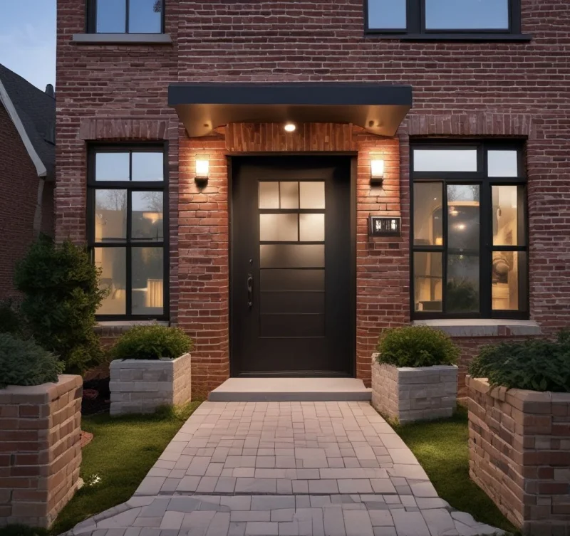 Improving Home Appeal with Modern Brick and Smart Lighting