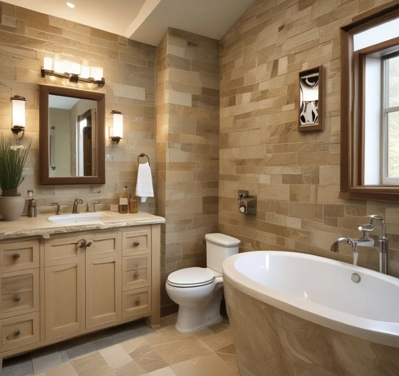Incorporate Natural Stone for Earthy Warmth
