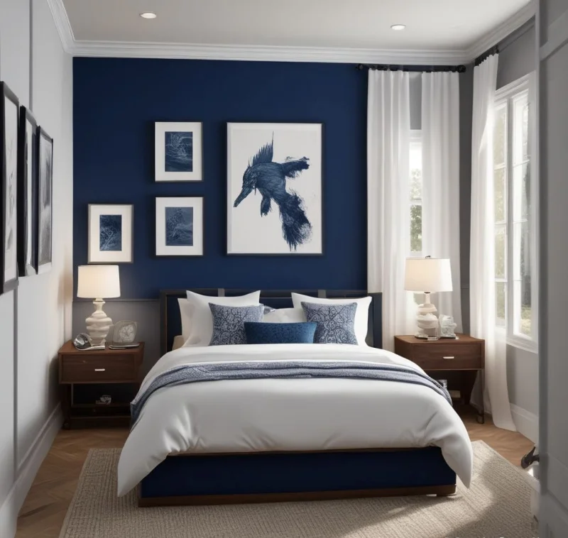 Incorporate Rich Blue Elements for Sophistication
