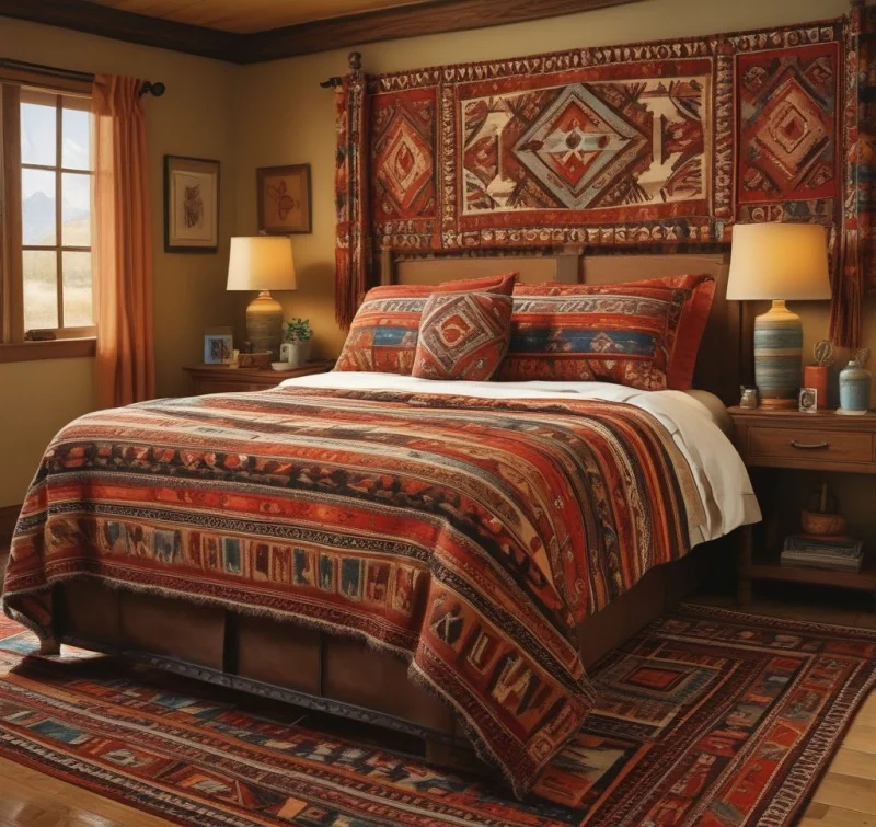 Incorporate Southwestern Patterns and Textiles

