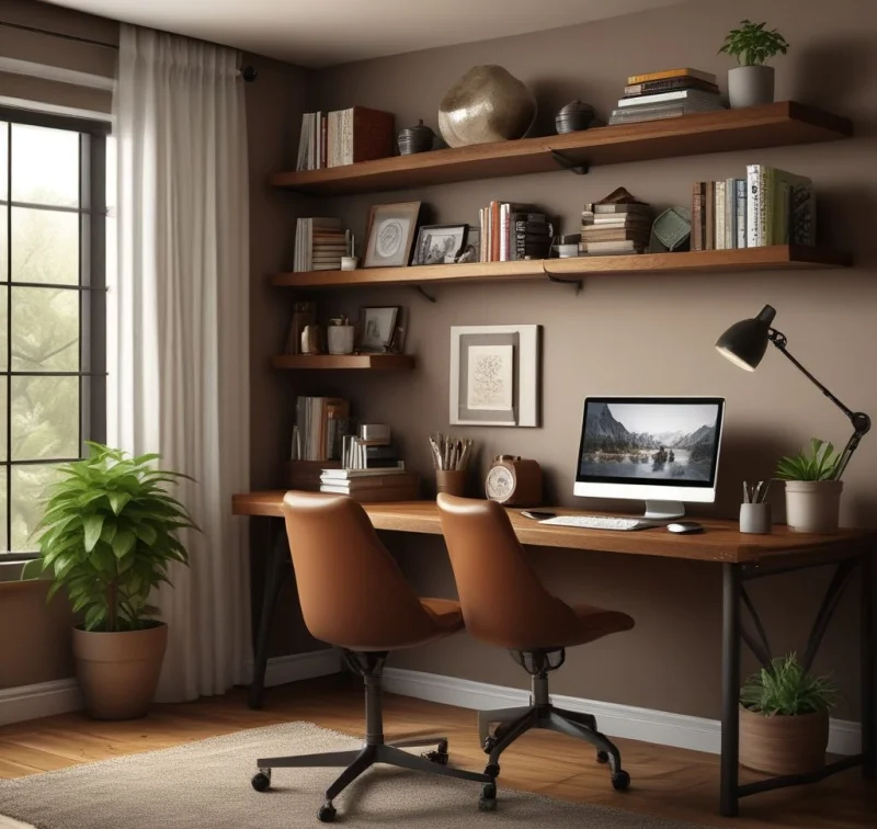 Inspiring Coffee-Themed Workspace Design