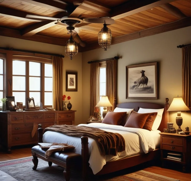 Install Rustic Lighting for Ambient Warmth
