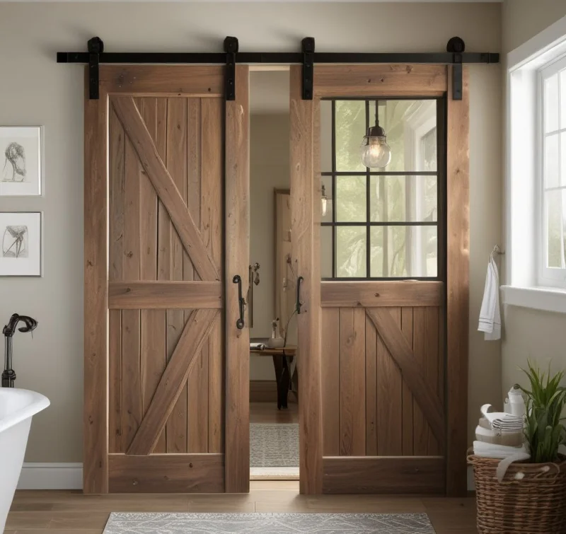 Install Sliding Barn Elements for Functional Style
