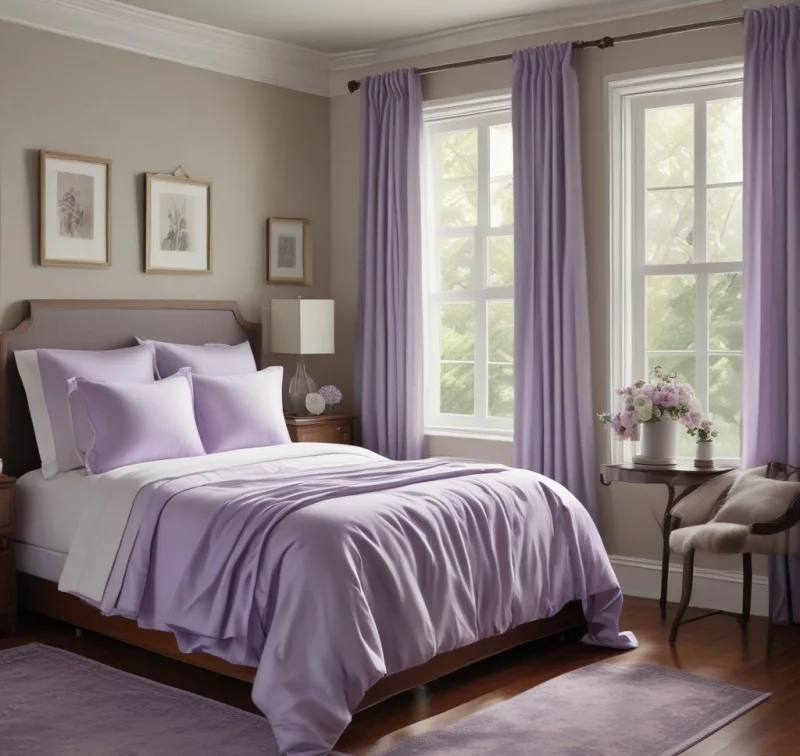 Introducing Gentle Color with Soft Lavender Tones
