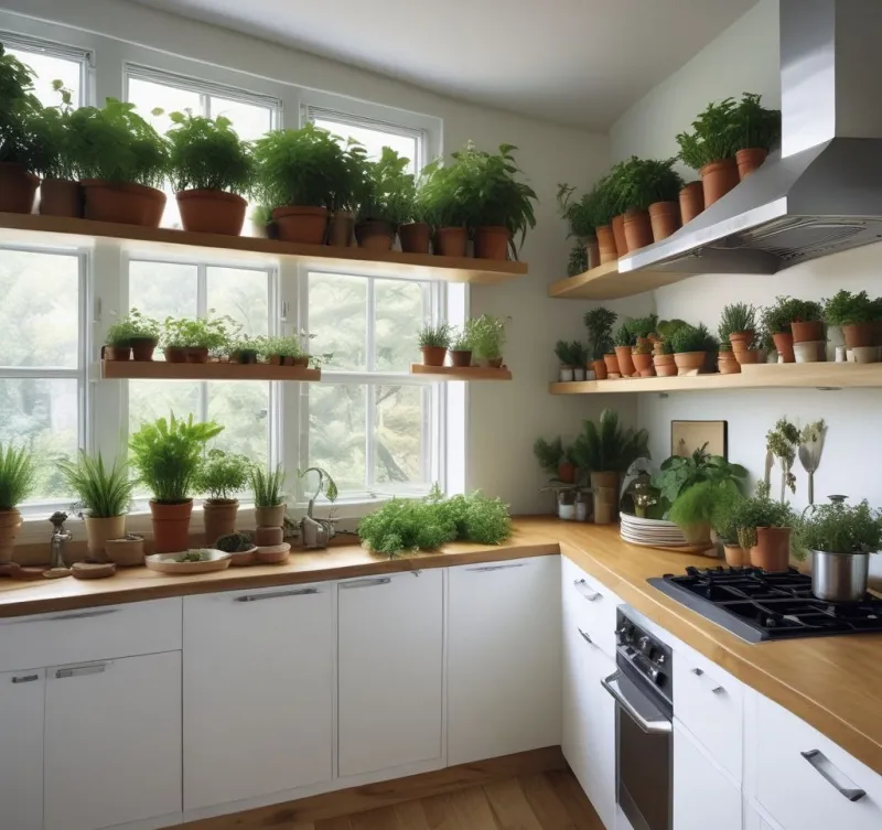 Living Greenery Adds Fresh Natural Beauty
