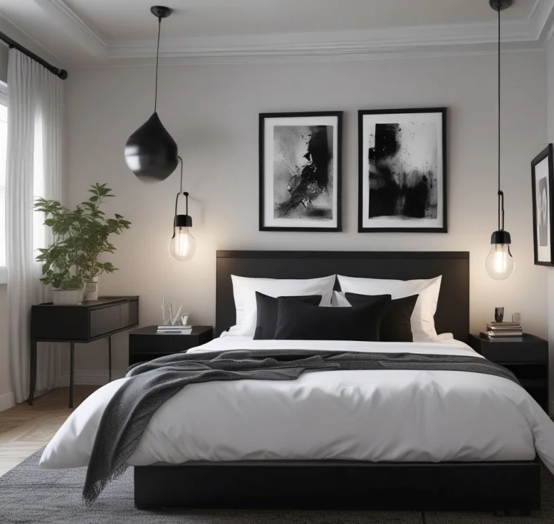 Make a Statement with Bold Black Details
