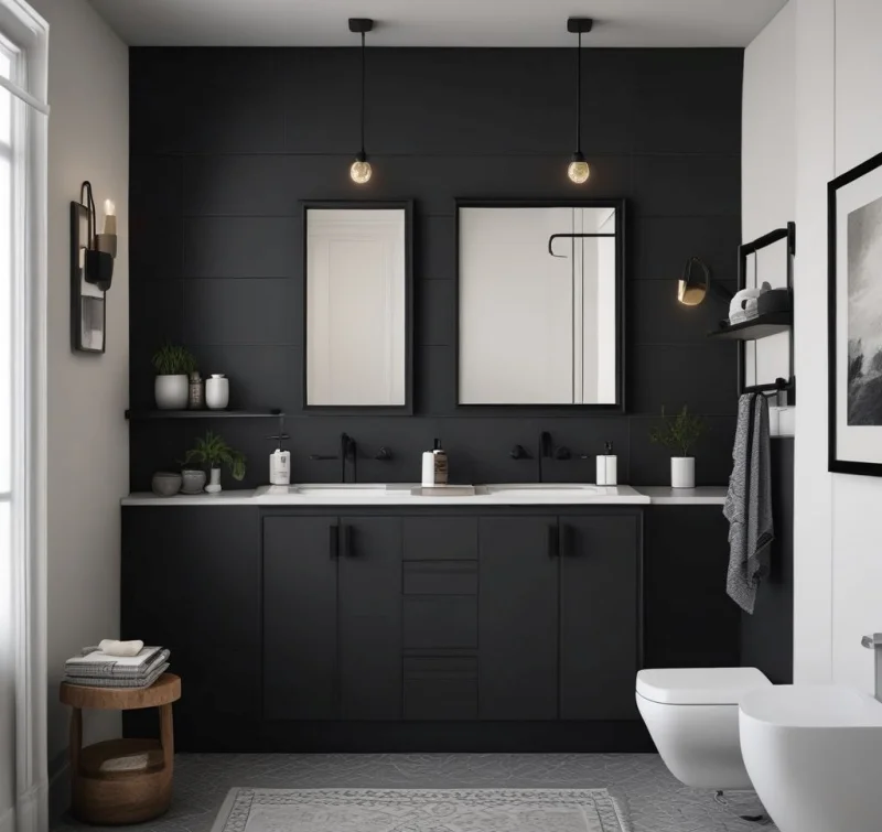 Matte Black Elements for Contemporary Edge
