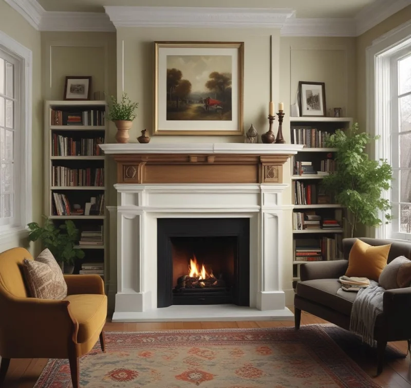 Maximize Charm with Traditional Fireplace Features
