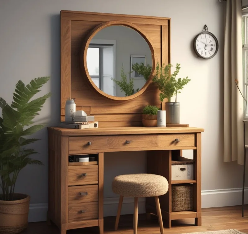 Natural Wood Country Style Station
