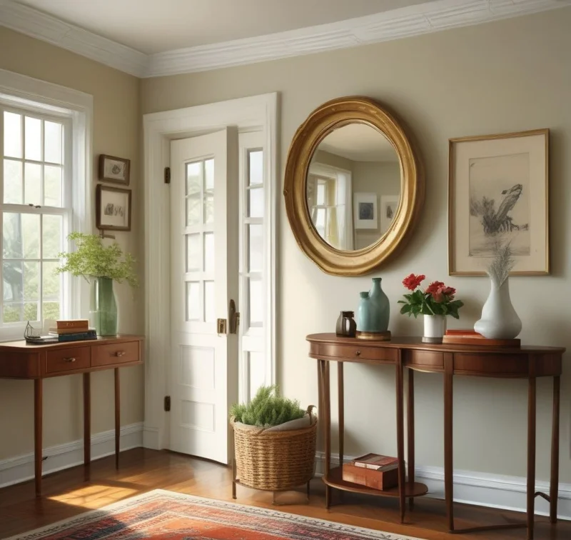 Nostalgic Vintage-Inspired Entrance
