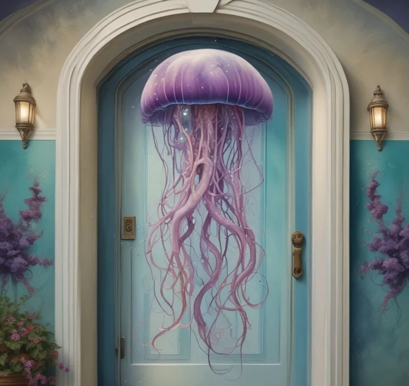 Ocean Wonders Graceful Jellyfish for Nautical Charm