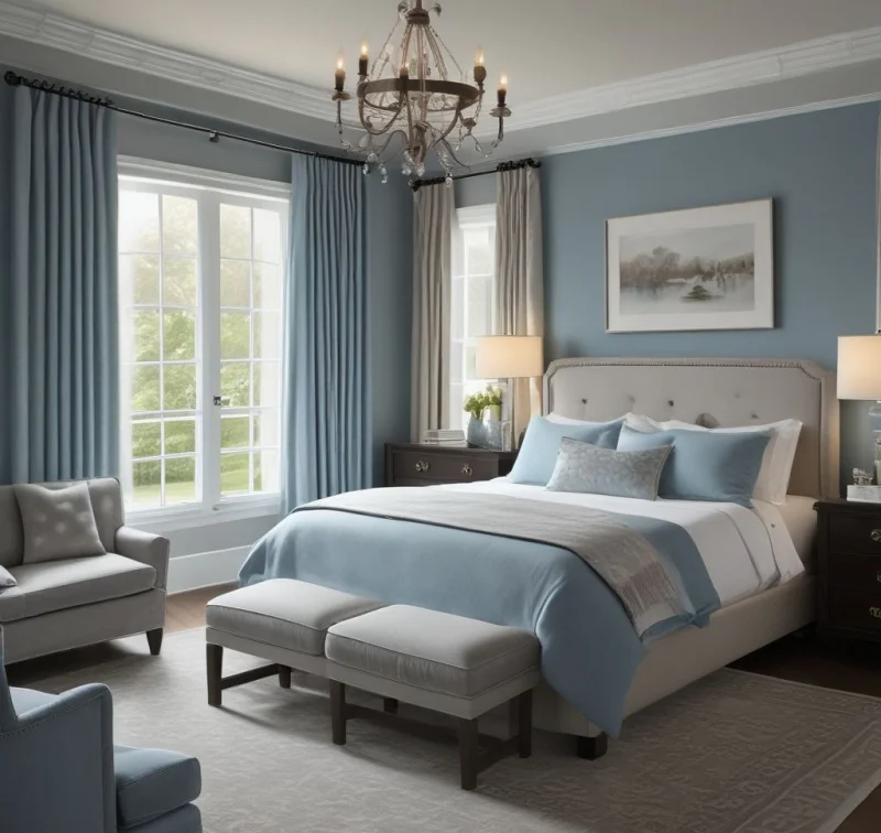 Peaceful Blue-Gray Combinations
