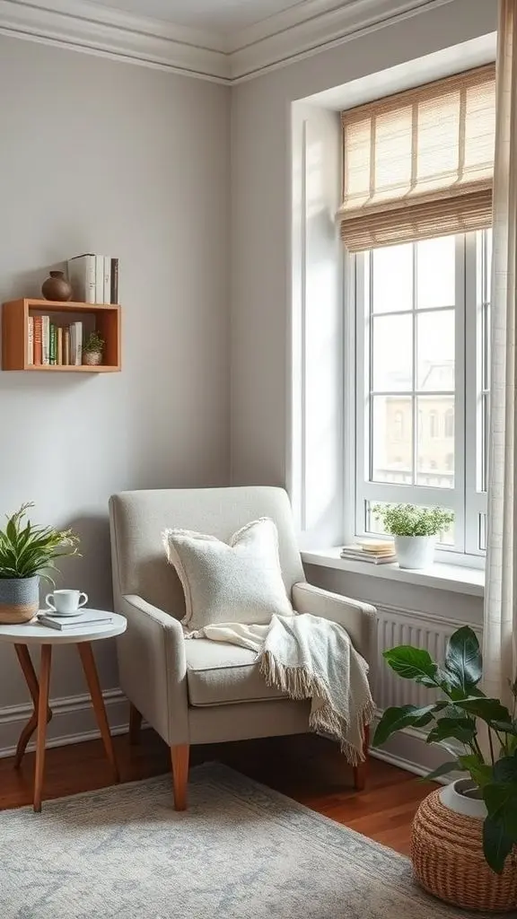 Peaceful Reading Corner for Mental Breaks