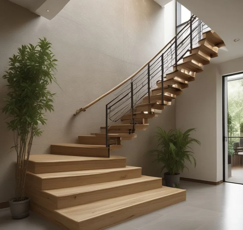 Peaceful Zen Staircase Design
