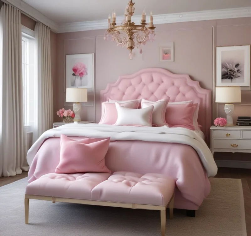 Perfect Pink Accent Placement for Elegance
