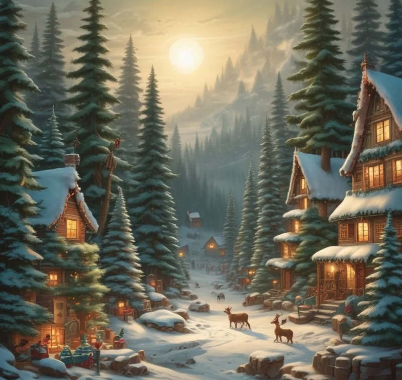 Playful Christmas Forest Designs
