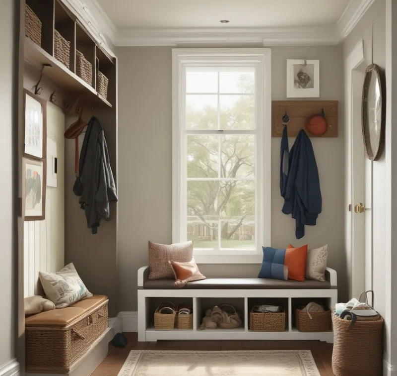 Practical Family-Friendly Entrance
