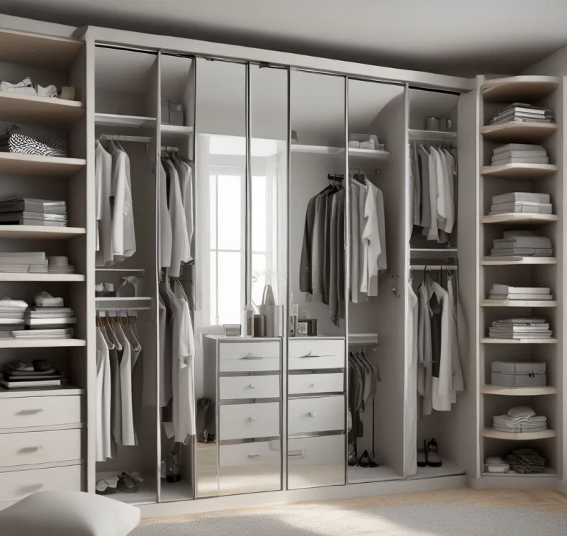 Practical Mirror Wardrobes
