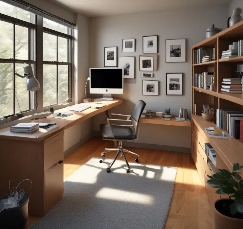 Productive Multi-Use Space With Work Area