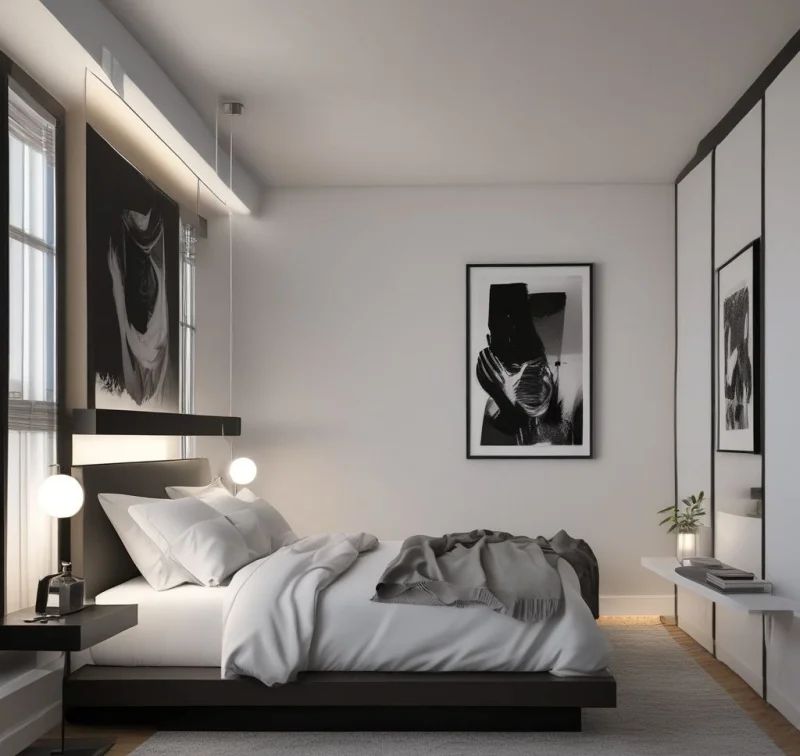 Refined Two-Tone Simplicity in Sleep Spaces
