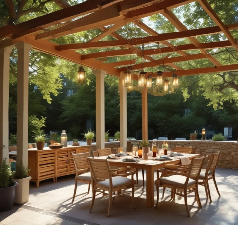Relaxing Outdoor Dining Room Freedom
