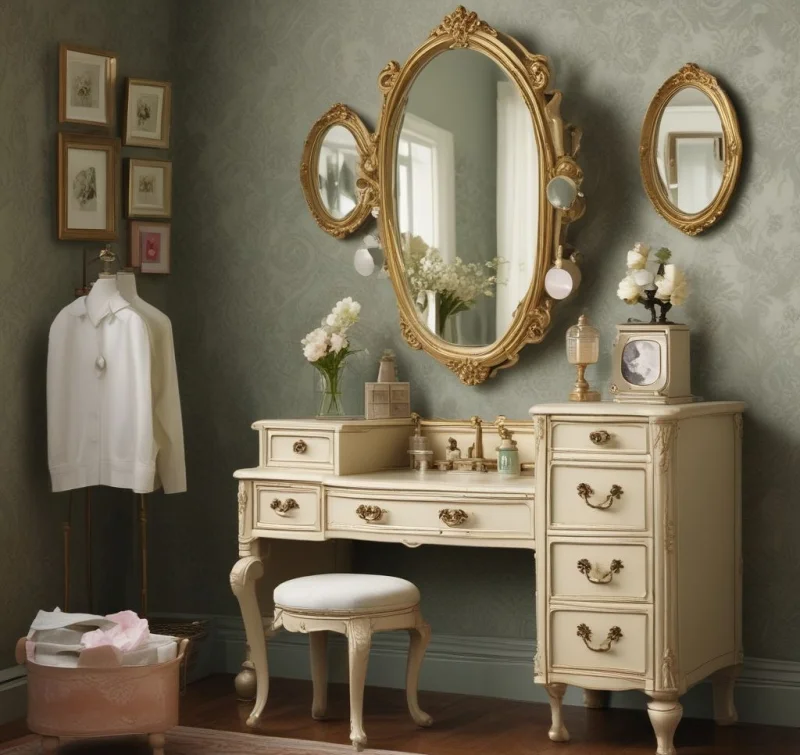 Retro Charm Vintage-Style Vanity
