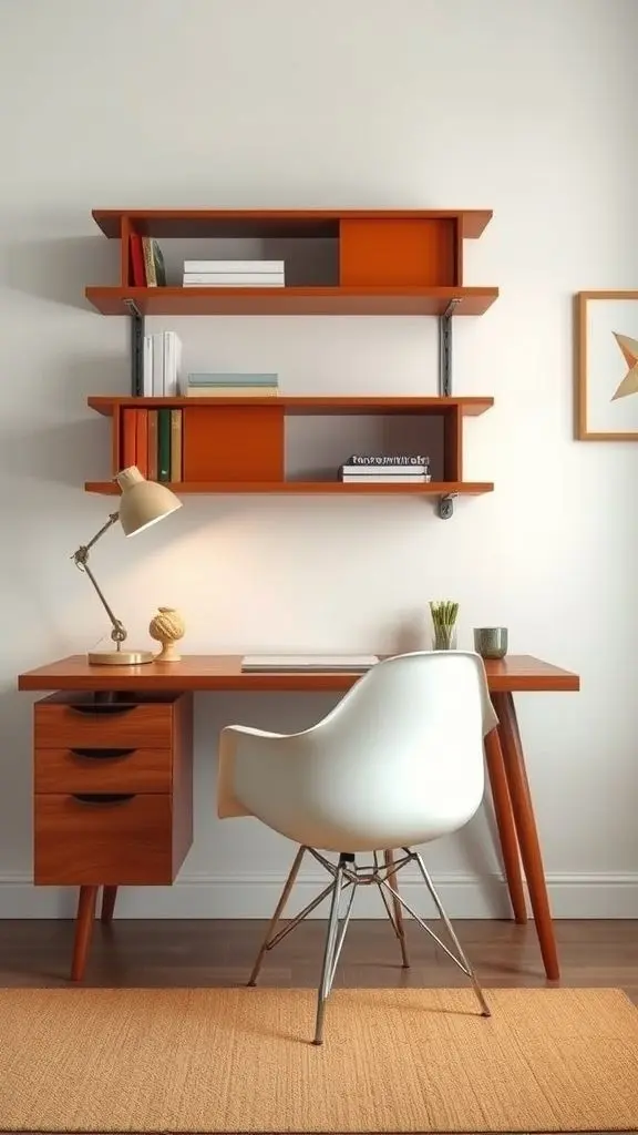 Retro Modern Office Setup
