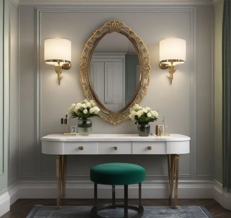 Rich Velvet Luxury Seating Station
