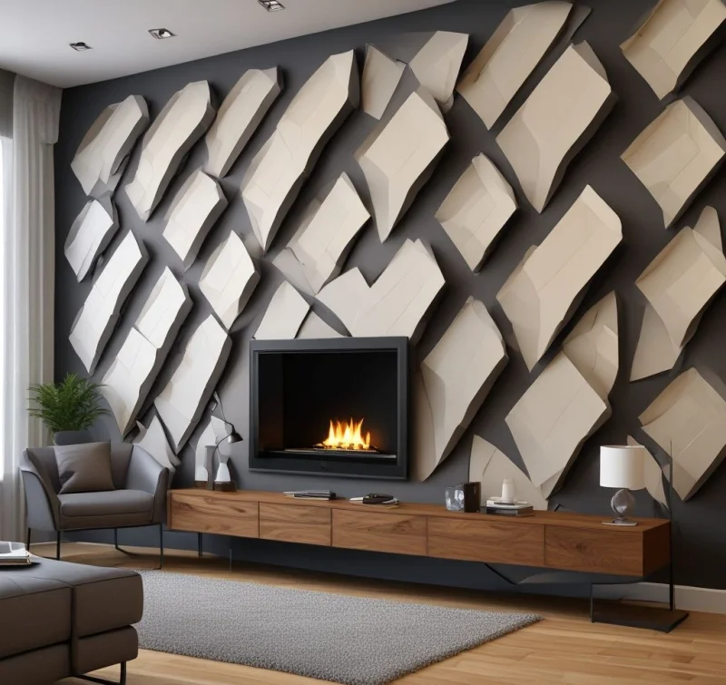 Sculptural Three-Dimensional Wall Art
