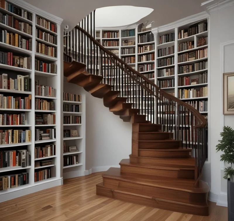 Secret Library Staircase Design
