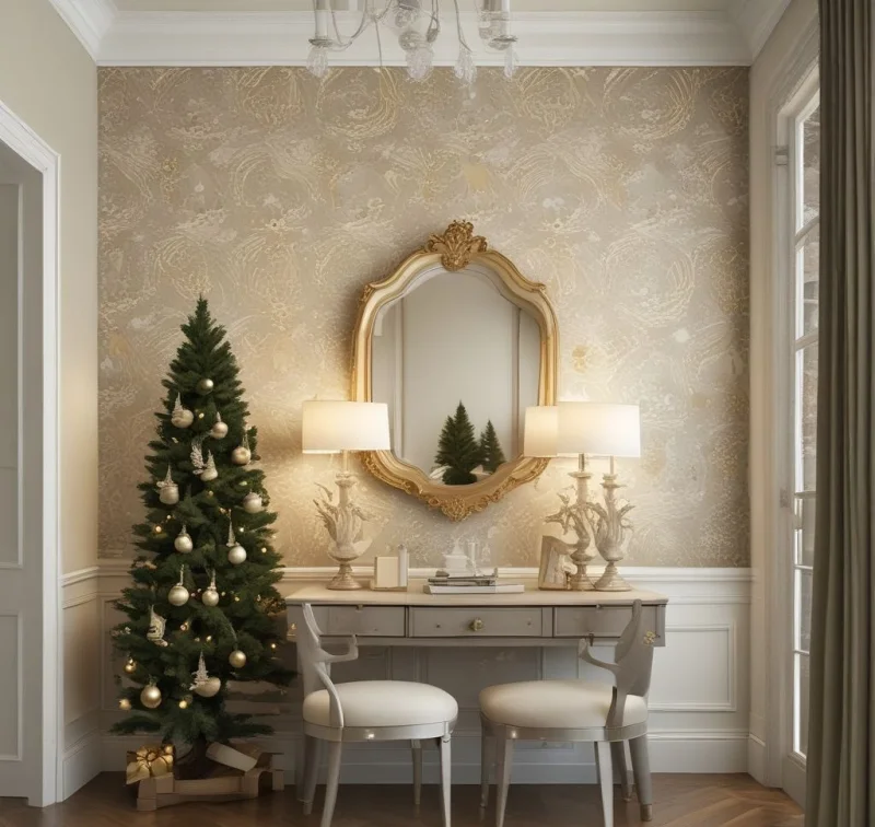 Shimmering Gold and Silver Holiday Touches
