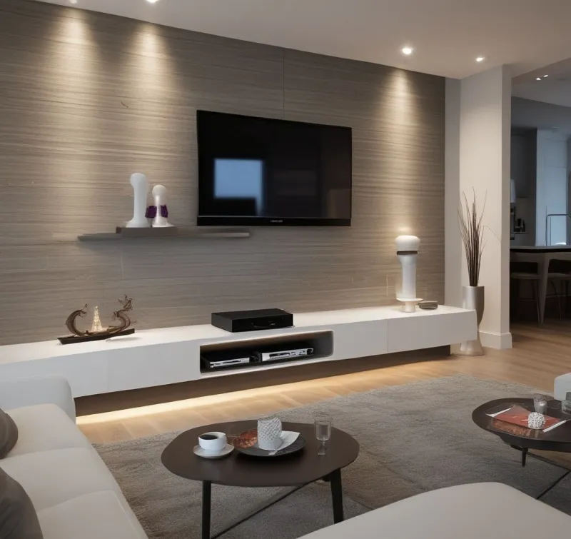 Sleek Contemporary TV Wall Design