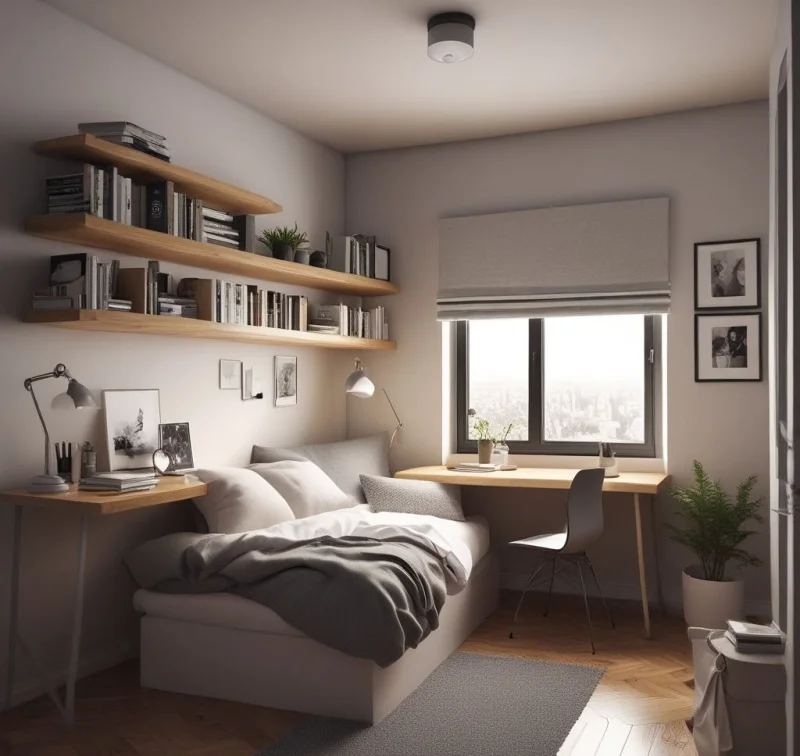 Small Bedroom Office Combination
