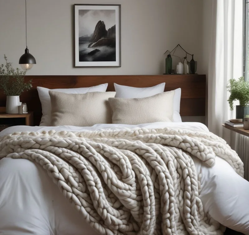 Snuggle Up with Chunky Knitted Comforts

