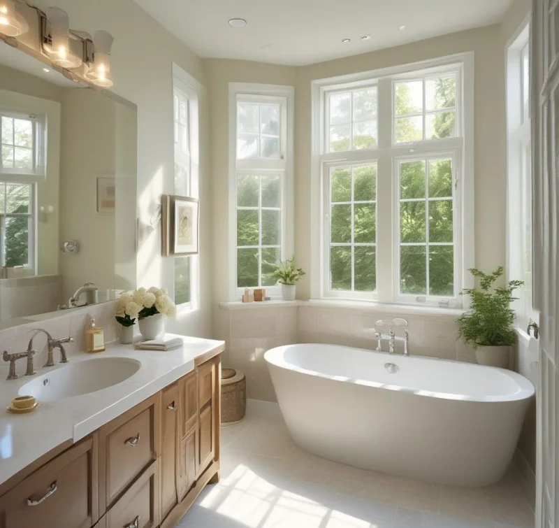Soft Color Palettes and Abundant Natural Light

